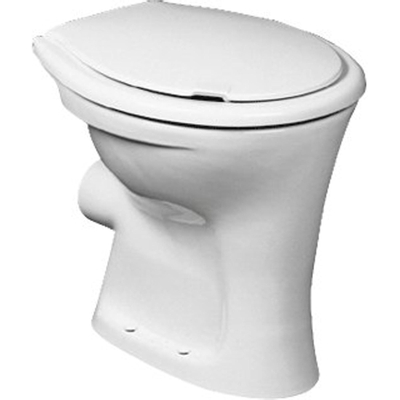 Ideal Standard closet staand +6cm met spoelrand vlakspoel PK wit