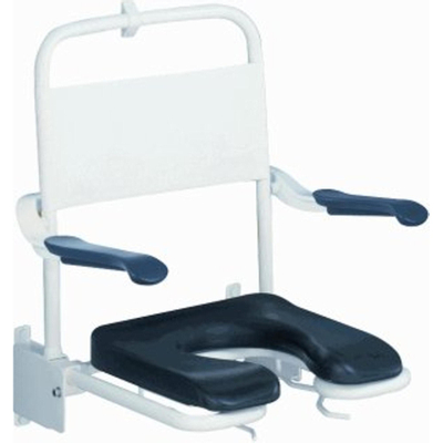 Handicare Siège de douche avec assise et accoudoirs Blanc
