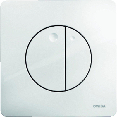 Wisa Gaia bedieningspaneel dualflush DF wit TWEEDEKANS