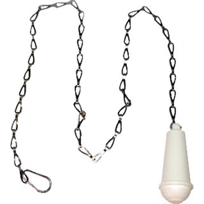 De Beer closettrekker - met kogelketting - wit
