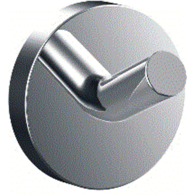 Emco Round Patère - 4x4cm - simple - chrome