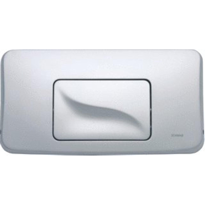 Schwab Plaque de commande pour WC suspendu/urinoir H18xL3.2xP34.5cm économique en eau Plastique Chrome mat