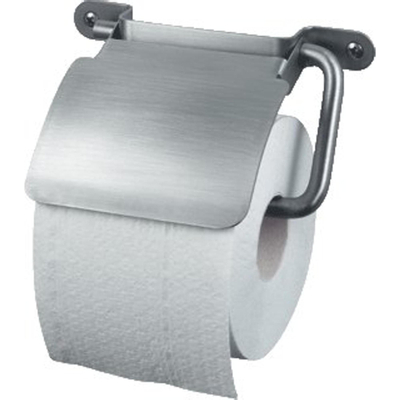 Haceka Ixi Porte rouleau papier toilette avec abattant Argent mat