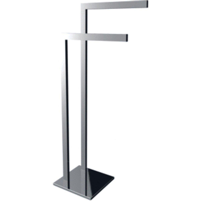 Emco Loft dubbele handdoekhouder staand model chroom