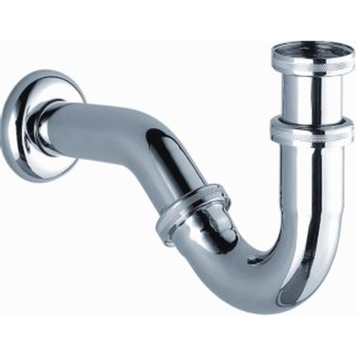 Dornbracht Divers siphon de bidet en tube 5/4 avec tube mural avec rosace chrome