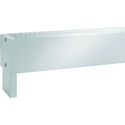 Vasco Flat Plint Line radiateur de plinthe plat type 33 200x1200mm 1039W raccordement 8008 blanc structuré