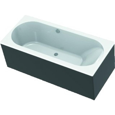 WaveDesign by Wisa Baignoire allongée Tesa 170x80x50cm 52cm rectangulaire Acrylique Blanc