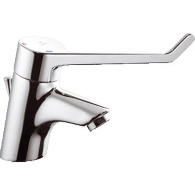 Ideal Standard Ceraplus mitigeur de lavabo avec vidage avec levier 18cm fermeture de sécurité sur eau froide chrome
