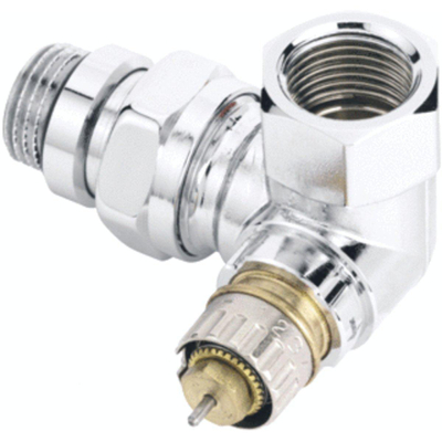 Danfoss RA NC Robinet thermostatique de radiateur 1/2 bi bu double coudé gauche chrome