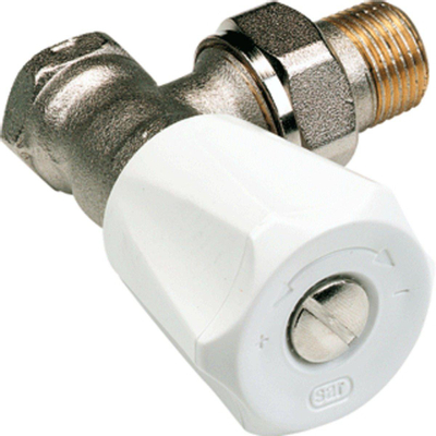 Comap Sar robinet d'arrêt pour radiateur 408U équerre auto-étanche 3/8 Kvs = 1,70 m3/h