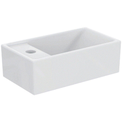 Ideal standard Tempo Lave-mains 37x21cm trou pour robinet à gauche sans trop-plein céramique blanc