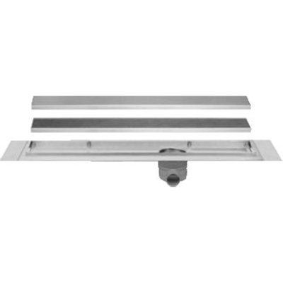 Easydrain Multi TAF afvoergoot enkele plaat 100cm met Zero design rooster RVS