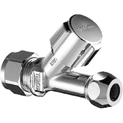 Schell robinet d''arrêt pour réservoir apparent à olive 10x12mm chrome