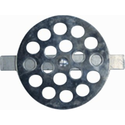 De Beer roosterplaatje m. veer 50mm RVS