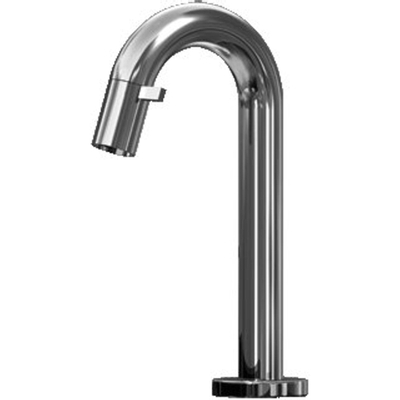 Hansa Hansanova Style toiletkraan 94mm inclusief vaste uitloop staal