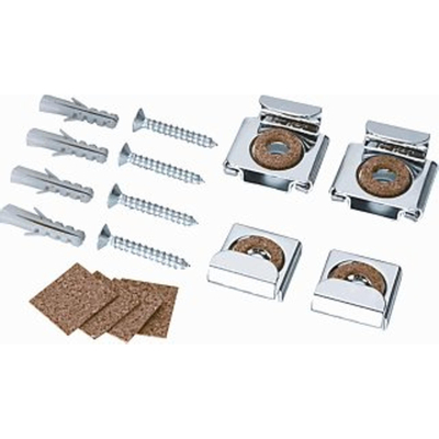 Silkline Clip de miroir Acier Chrome