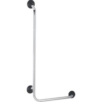Handicare barre d'appui murale 90 degrés 113x56 en L droite inox anthracite RAL 7028