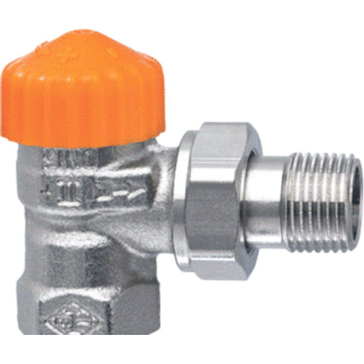 Heimeier Eclipse robinet de radiateur thermostatique avec régulation de débit coudé 1/2
