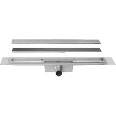 Easydrain Compact TAF afvoergoot enkele plaat 60cm 30mm met Zero design rooster RVS TWEEDEKANS