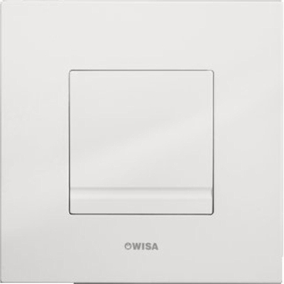 Wisa XS Delos Panneau de commande - carré - 16x16x1 - élément urinoir - plastique - blanc