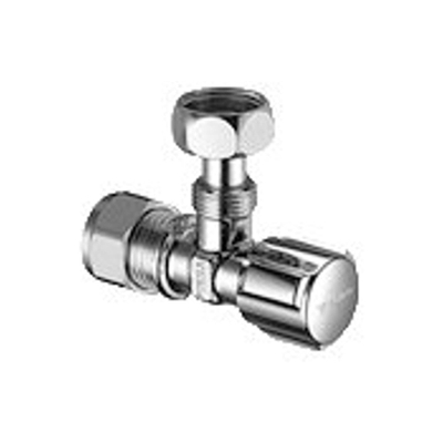 Schell Comfort robinet d'arrêt d'angle avec raccord réglable 1/2x3/8 à compression chrome