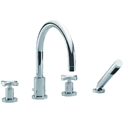 Dornbracht Tara Melangeur bain/douche a 4 trous pour montage sur gorge ou hors baignoire Platine