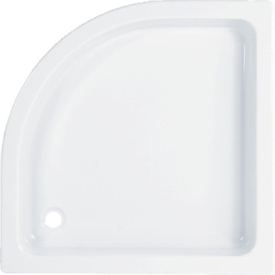 Wisa Cadiz s receveur de douche quart de rond 90x90x8cm avec set de pieds blanc