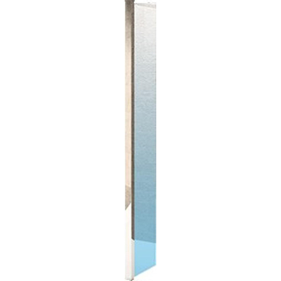 Novellini Kuadra panneau latéral HL 30x200cm pour douche à l'italienne H profil chromé avec verre transparent
