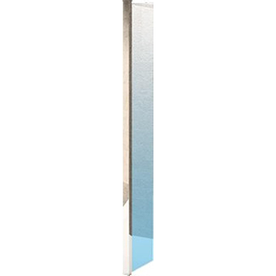 Novellini Kuadra paroi latérale hl 30x200cm pour douche à l'italienne h profil chromé avec verre transparent