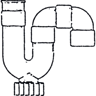 ABS siphon universel emballage spéciale 50mm