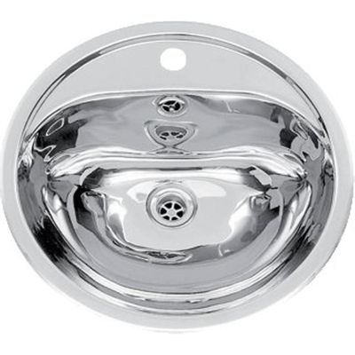 Loggere Neo Metro Lavabo H20xP16cm 1 trou de robinet Rond Acier inox brillant