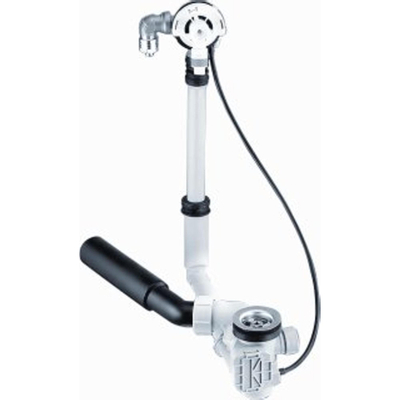 Hansa Hansafill vidage de baignoire, trop-plein et ensemble de remplissage avec garniture de base avec bonde pour baignoire standard