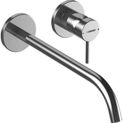 Hansa Hansapublic Set de finition pour robinet mural encastré 2 trous avec bec 30cm 26mm chrome