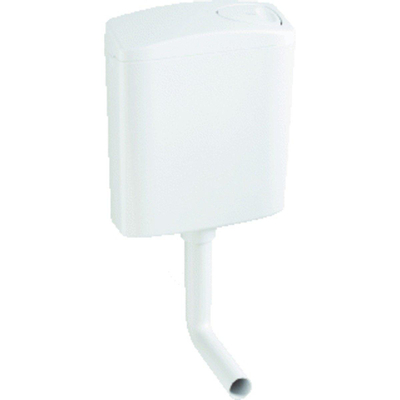 Wisa 300 laaghangend reservoir - 33.8x13.4x33.8cm - enkele spoeling - wit