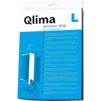 Qlima Kit de fixation fenêtre pour climatiseur universel 205x105cm L blanc