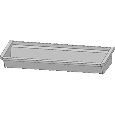 Intersan Sanilav gouttière de lavage 120cm sans conduites sans robinets inox 304