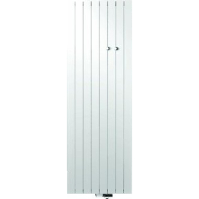 Vasco Zaros V75 radiateur design aluminium vertical 1200x450mm 1078W raccordement 0066 blanc structuré