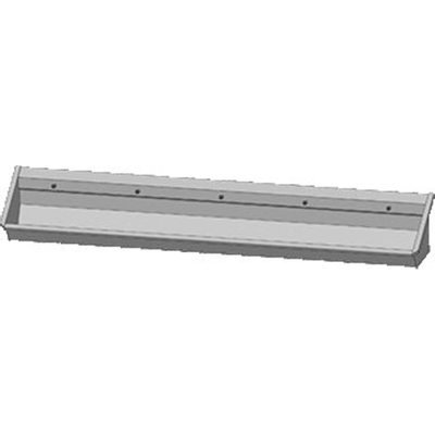 Intersan Sanilav auge de lavage 300cm 5 personnes avec 5 trous de robinet inox 304