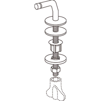 Pressalit Charnière fixe Na