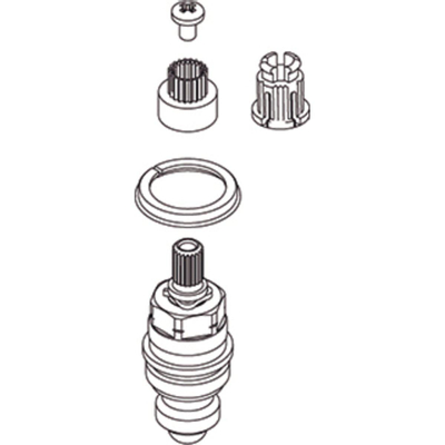 Venlo Sparepart Plus Nimbus II partie supérieure Eco G1/2 (laiton Project Comfort) complète