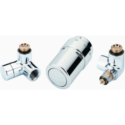 Danfoss X tra Collection Ensemble de design 1/2 droite chromé