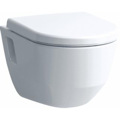Laufen Pro hangtoilet – Rimless – zichtbare bevestiging – diepte 53 cm – glans wit