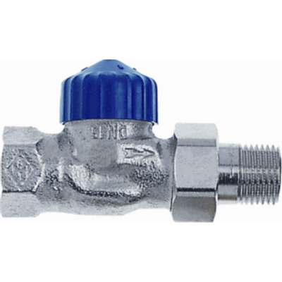 Heimeier Robinet d'arrêt de radiateur thermostatique 1/2 droit Kvs 2,50 m3 h faible résistance
