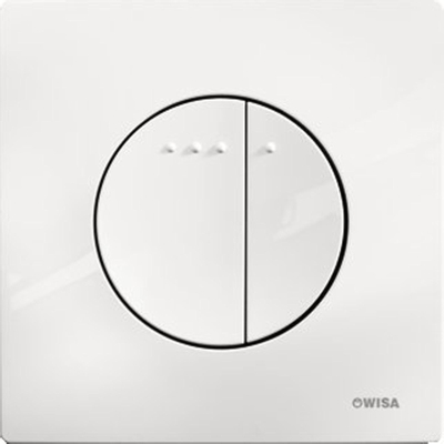 Wisa Enyo panneau de commande dualflush DF blanc