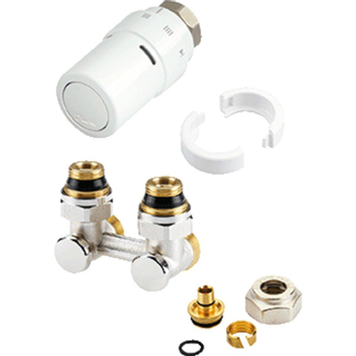 Danfoss RAX K jeu de raccordement inférieur coudé pour radiateurs avec insert M30