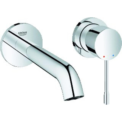 Grohe Essence New afbouwdeel voor 2 gats inbouw wandkraan M size met uitloop 18.3cm chroom TWEEDEKANS