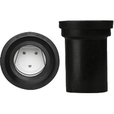 ABU Manchette d'évacuation pour WC Plastique Noir