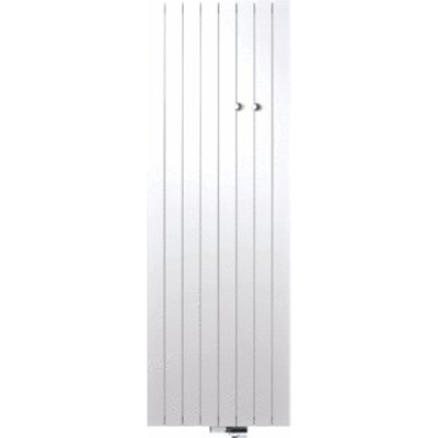 Vasco Zaros V75 designradiator aluminium verticaal 1200x375mm 885W aansluiting 0066 wit structuur