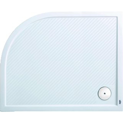 Huppe Purano Receveur de douche Cast Marble quart de rond 100x90cm avec antidérapant blanc