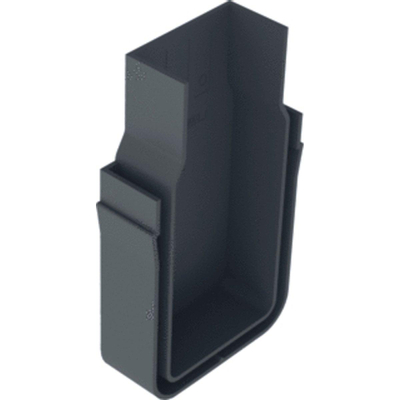 Aco Slimline plaque de fermeture pour drainage de jardin plastique noir